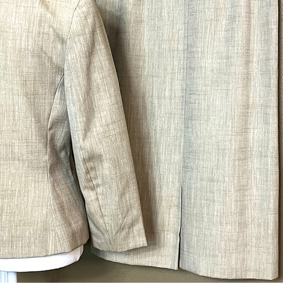 Country Sophisticates EUC by Pendleton Silk Blend Skirt Suit Wheat Color Size 8 - Picture 9 of 14